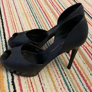 Ralph Lauren Collection navy platform pump